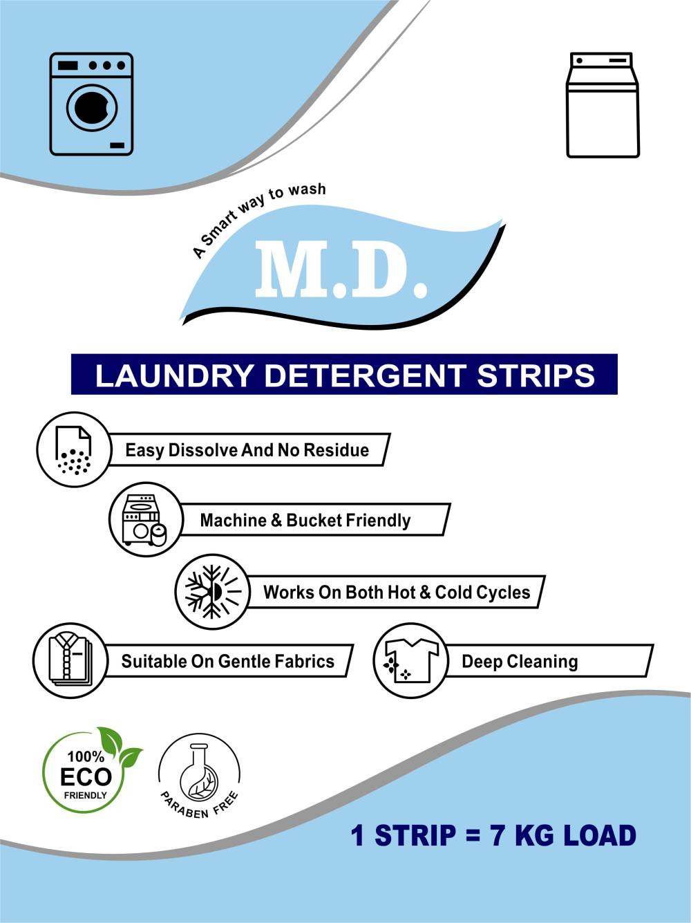 Image M.D. Laundry Detergent Strips